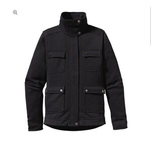 Patagonia W's Women's Better Sweater Jacket 25530 Black Multi Pocket Zip Up Sz S